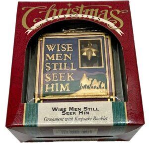 Vintage Christmas Ornament Wise Men Still Seek Him Keepsake Book Zondervan Gifts